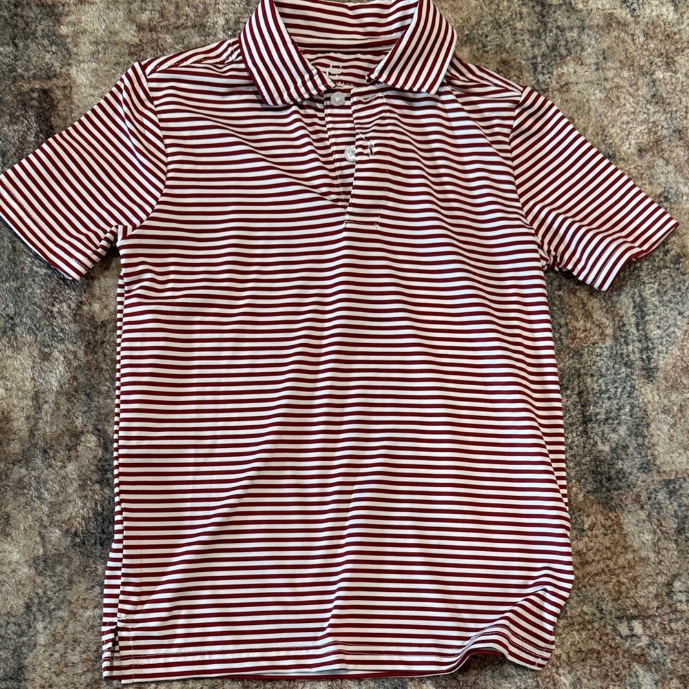 Class Club Red and White Striped Shirt size 6/7, NWT